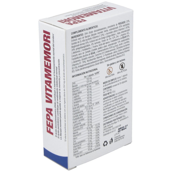 Fepadiet Fepa Vitamemori 30Caps