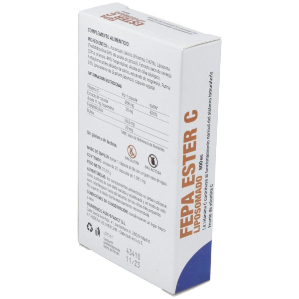 Fepadiet Fepa-Ester C Liposomado 800Mg 20Caps