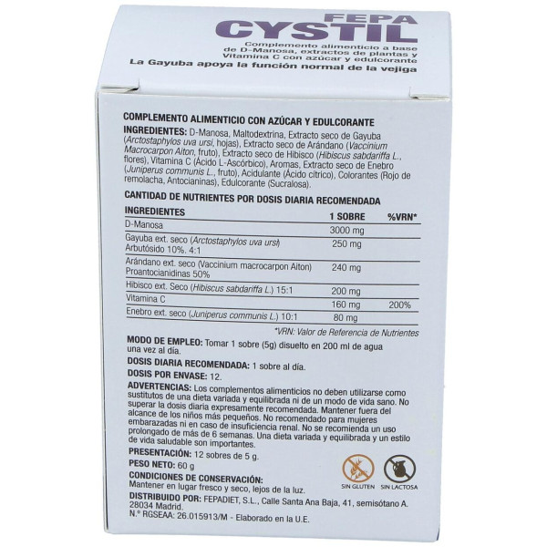 Fepadiet Fepa-Cystil 12 Sobres