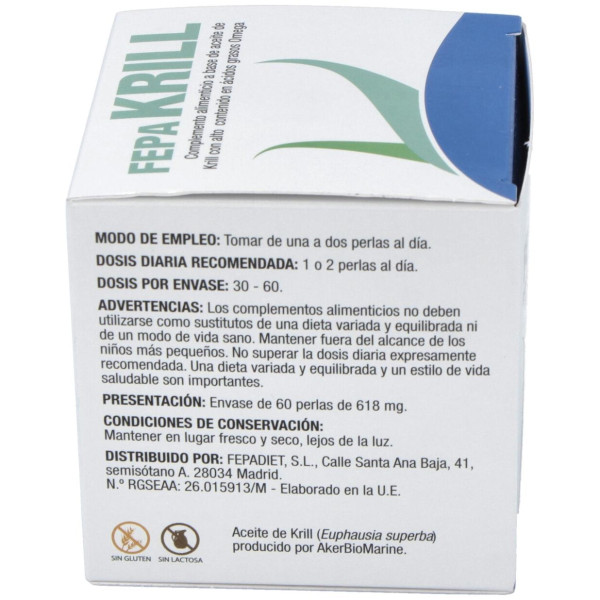 Fepa-Krill 500Mg. 60Perlas