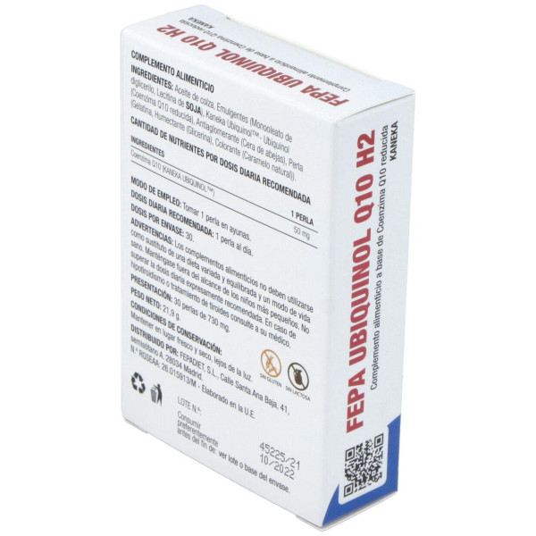 Fepa-Ubiquinol Q10 50Mg. 30Perlas