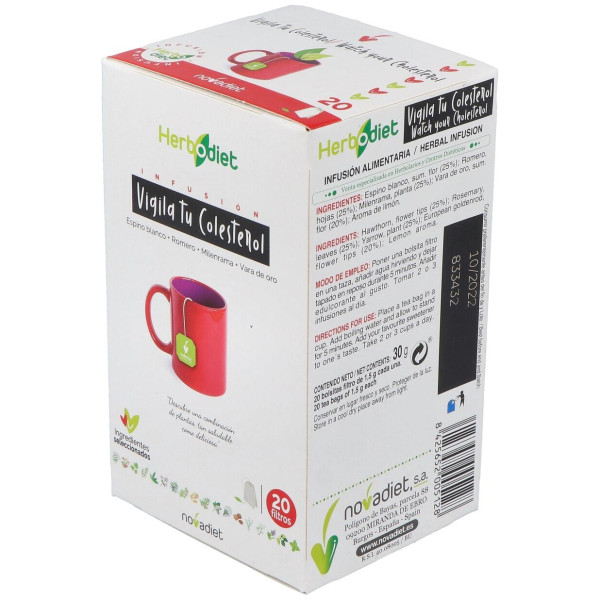 Herbodiet Inf. Vigila Tu Colesterol 20Filtros