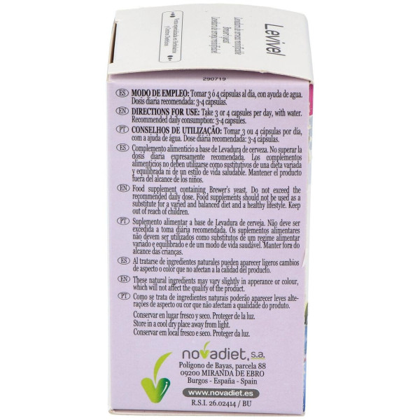 Novadiet Levivel Levadura De Cerveza Revivificable 90Cáps