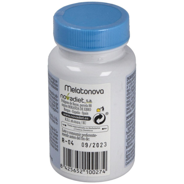 Novadiet Melatonova Para El Sueño 60 Cápsulas