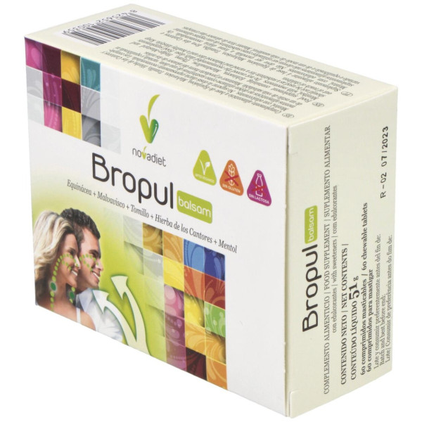 Novadiet Bropul Balsamicos 60 Comprimidos Masticables