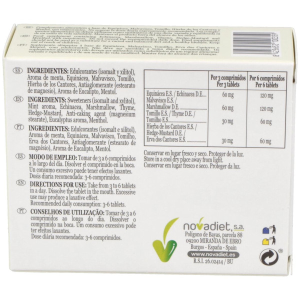 Novadiet Bropul Balsamicos 60 Comprimidos Masticables