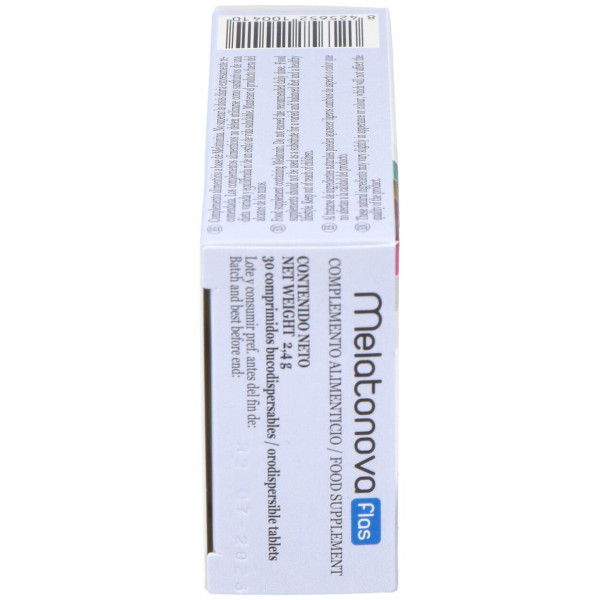 Novadiet Melatonova Flas Para El Sueño 30 Comprimidos Bucodispersables.