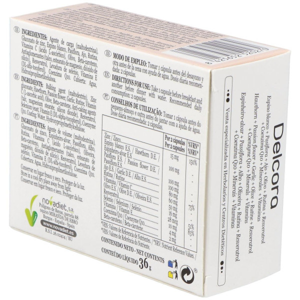 Novadiet Delcora 60 Cápsulas
