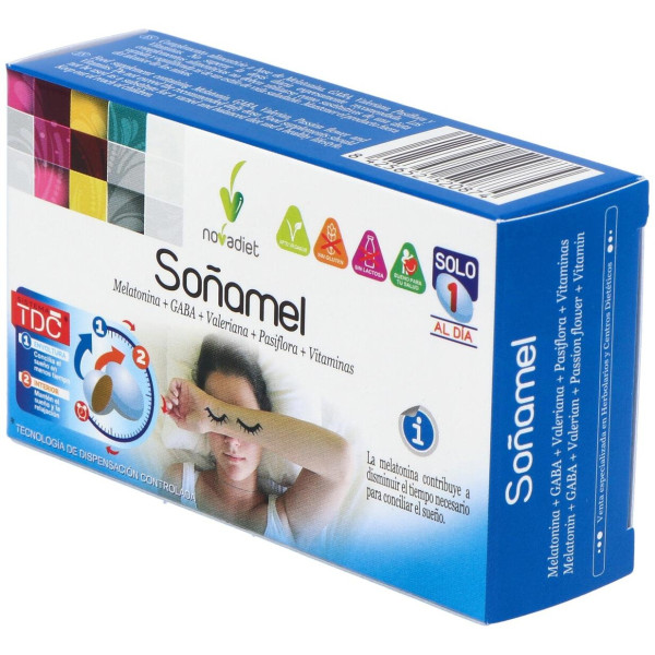 Novadiet Soñamel Para Un Sueño Reparador 30 Comprimidos