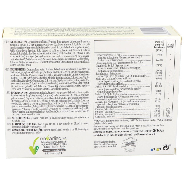 Novadiet Novitake Inmuno Complemento 20 Viales
