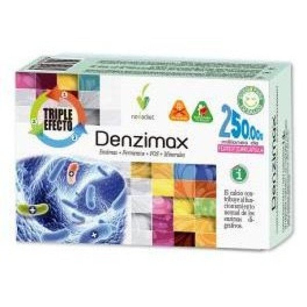 Novadiet Denzimax Con Probióticos Y Enzimas Digestivas En Cápsulas