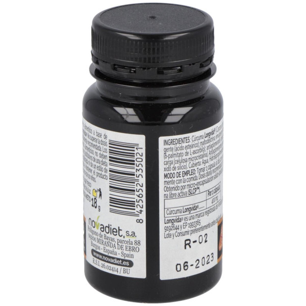 Novadiet Curcuma 30 Cápsulas Vegetales