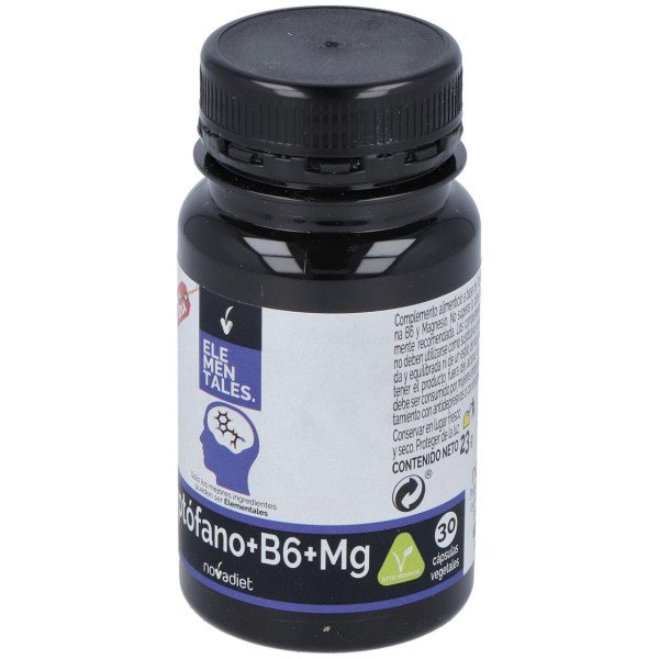Novadiet Triptofano+Vit B6+Mg 30 Cápsulas Vegetales