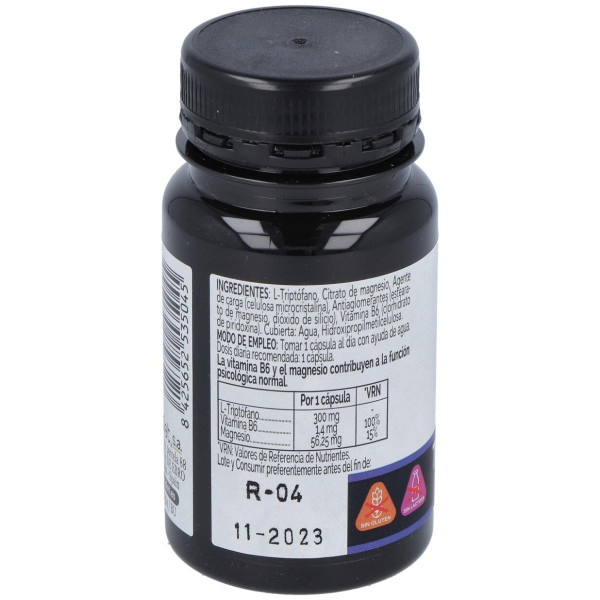 Novadiet Triptofano+Vit B6+Mg 30 Cápsulas Vegetales