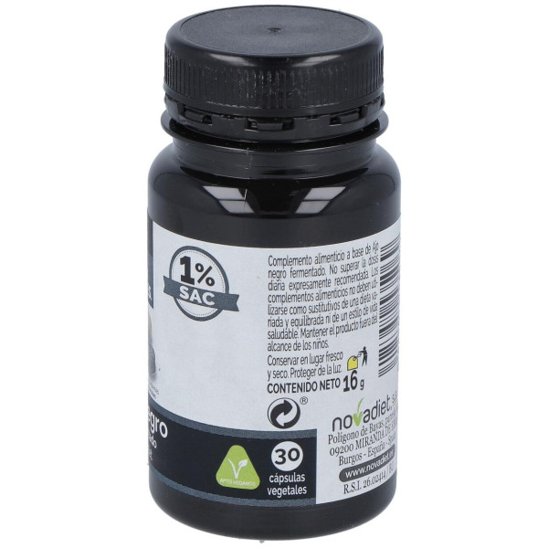 Novadiet Ajo Negro Fermentado 30 Cápsulas Vegetales