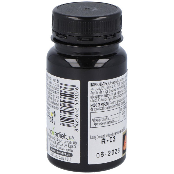 Novadiet Ashwagandha Para La Calma Física Y Mental 30 Cápsulas