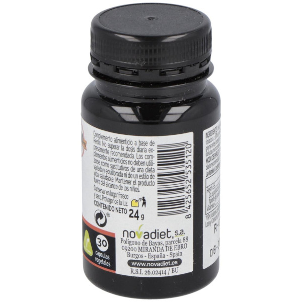 Novadiet Reishi 30 Cápsulas Vegetales