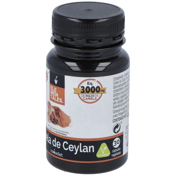 Novadiet Canela De Ceylan 30 Cápsulas Vegetales