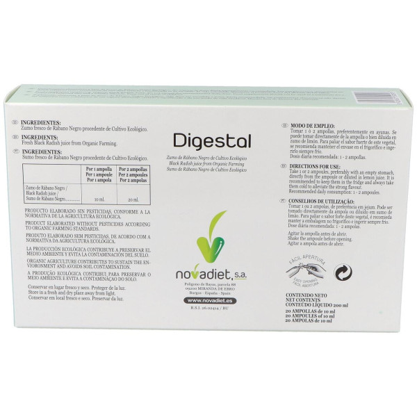 Novadiet Digestal 20 Ampollas