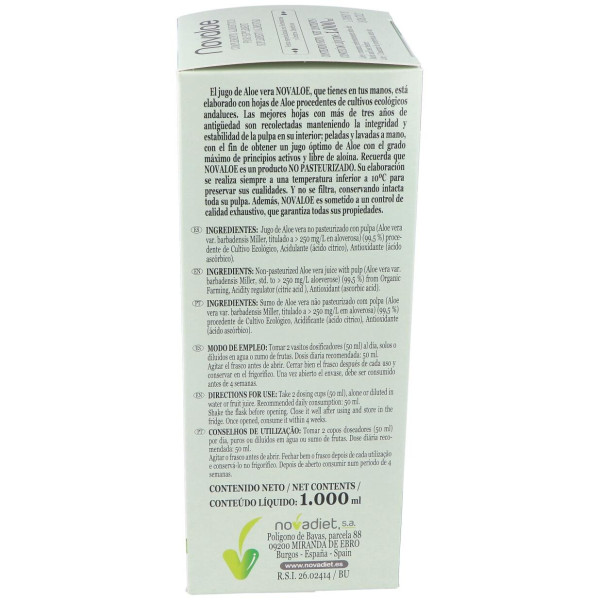 Novaloe Jugo Aloe Vera 1L.