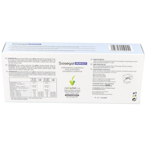 Novadiet Sosegal Perfect 20 Viales