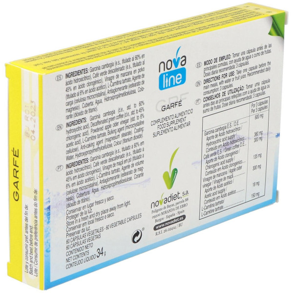 Novadiet Garfe 60 Cápsulas