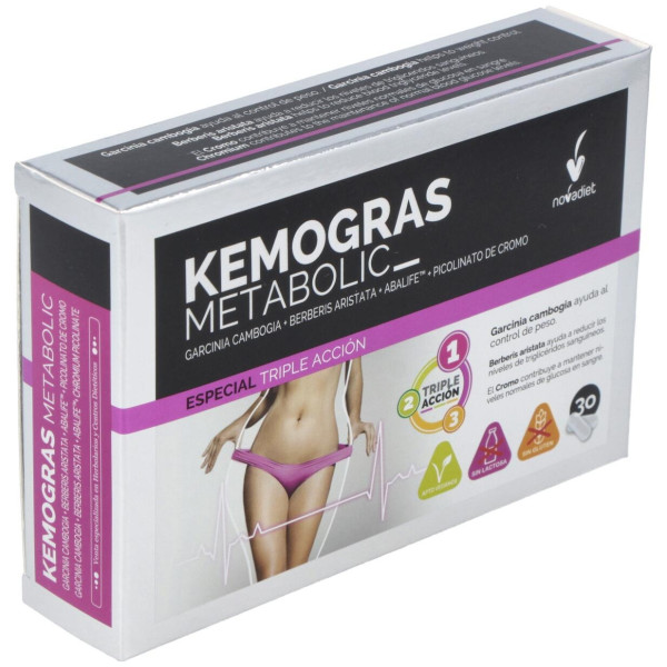 Novadiet Kemogras Metabolic 30 Cápsulas Vegetales