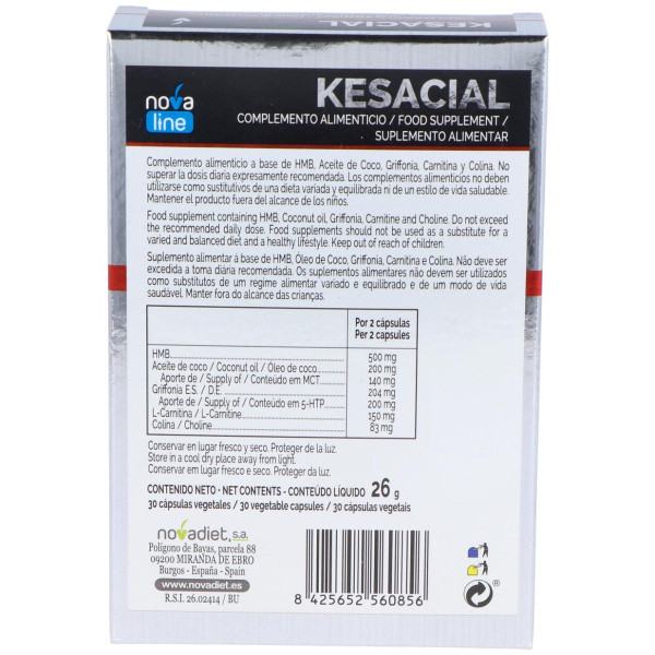 Kesacial - Novadiet - 30 Cápsulas