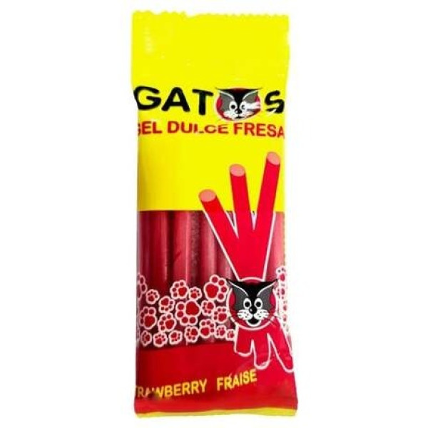 Saet Sweets Gatos Regaliz Fresa 80G