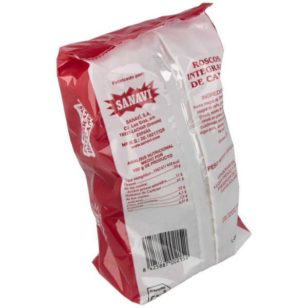 Roscos De Canela Integrales 400Gr.