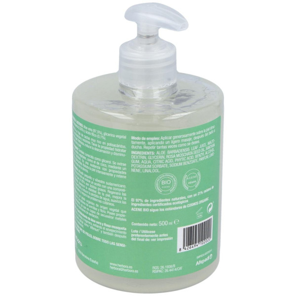 Fortederma Gel Hidratante Aloe Y Rosa Mosqueta Bio 500Ml