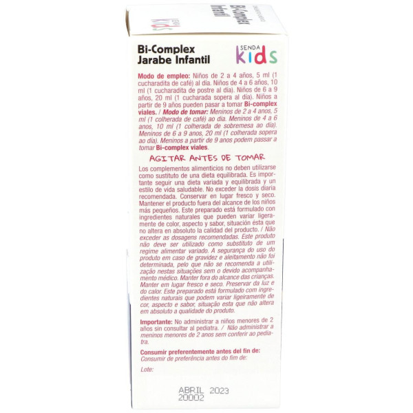 Senda Kids Bicomplex Infantil 250Ml
