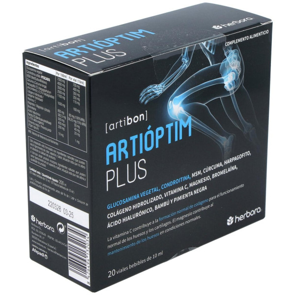 Herbora Artioptim Plus 20 Ampollas Beb