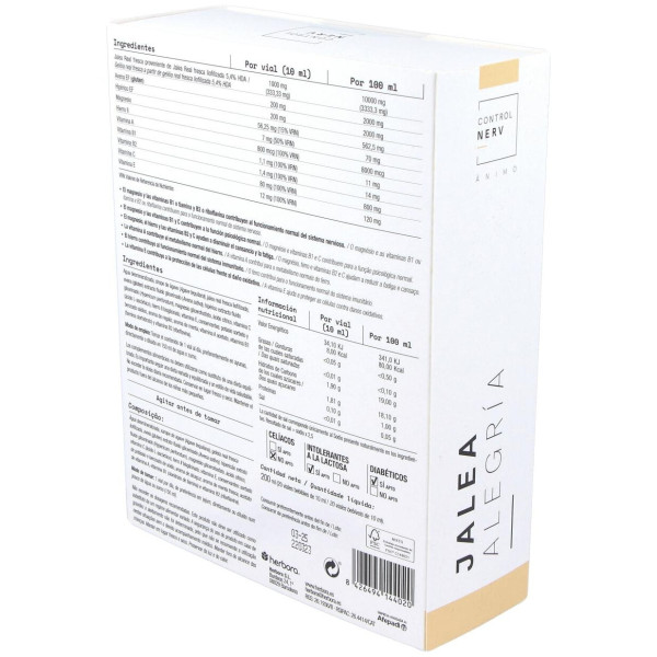 Normonerv Jalea Real Alegría Herbora 20 Viales