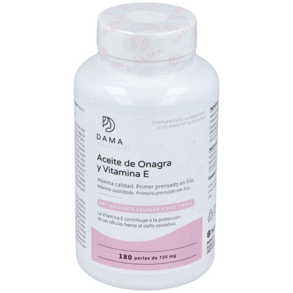 Dama Aceite De Onagra Y Vitamina E 180 Perlas