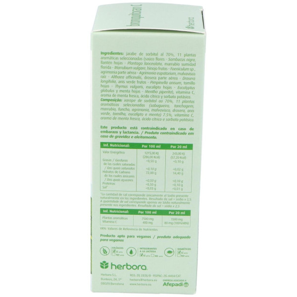 Herbora Herbora Bronquitoran Jarabe 250Ml