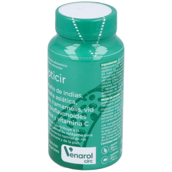 Opticir Castaño-Centella-Ruscus-Vid-Hamameli 60Cap