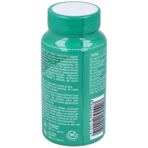 Opticir Castaño-Centella-Ruscus-Vid-Hamameli 60Cap