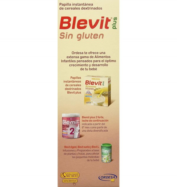 Blevit Plus Sin Gluten (1 Envase 300 G)