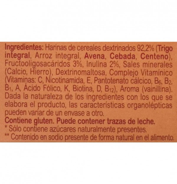 Blevit Plus Superfibra Papilla 5 Cereales (1 Envase 600 G)