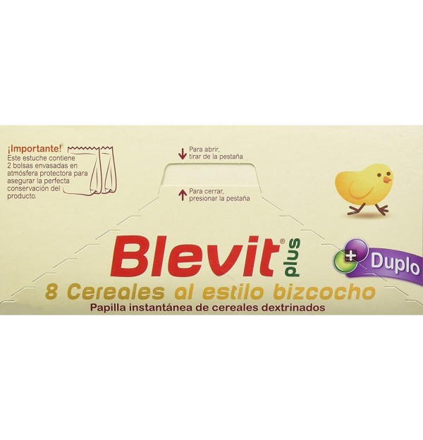 Blevit Plus Duplo 8 Cereales Bizcocho Y Naranja (1 Envase 600 G)