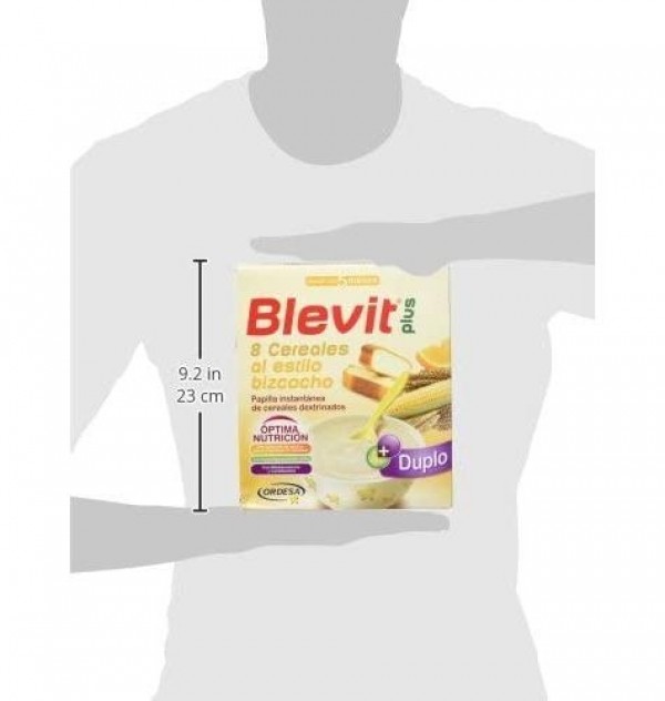 Blevit Plus Duplo 8 Cereales Bizcocho Y Naranja (1 Envase 600 G)