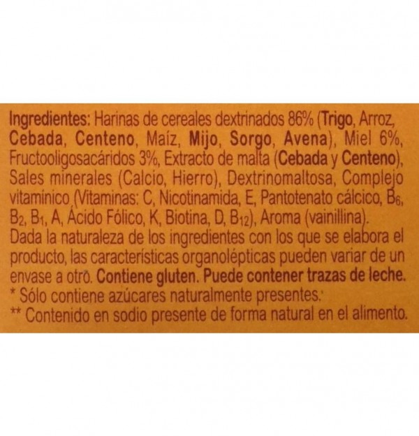 Blevit Plus 8 Cereales Con Miel (1 Envase 1000 G)