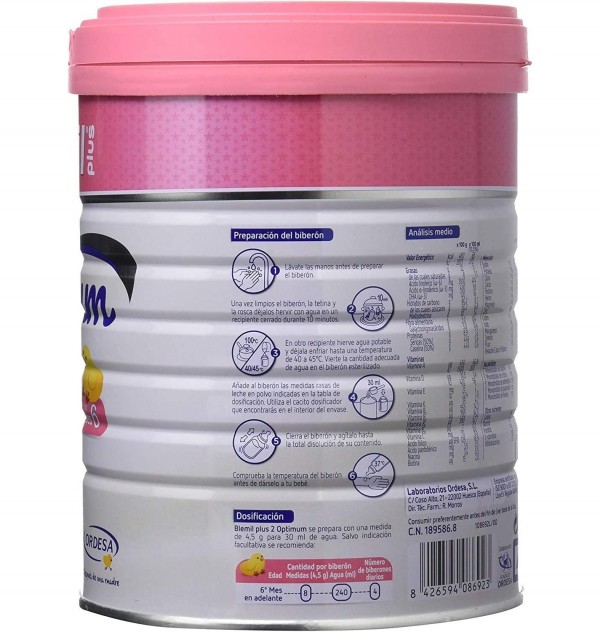 Blemil Plus 2 Optimum (1 Envase 800 G)