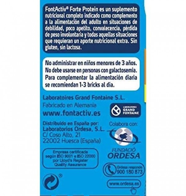 Fontactiv Forte Protein (1 Tetrabrick 200 Ml Sabor Vainilla)