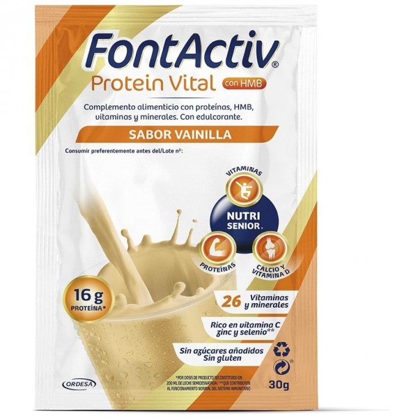 Ordesa Fontactiv Protein Vital Vainilla 30 G, 14 Sobres