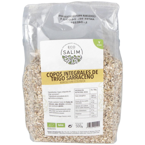 Copos De Trigo Sarraceno Integrales 500Gr. Bio