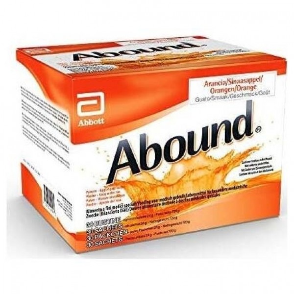 Abound Sabor Naranja 24 Gramos 30 Sobres