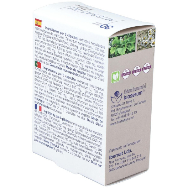 Bioserum Migrafine Plus 30 Cápsulas