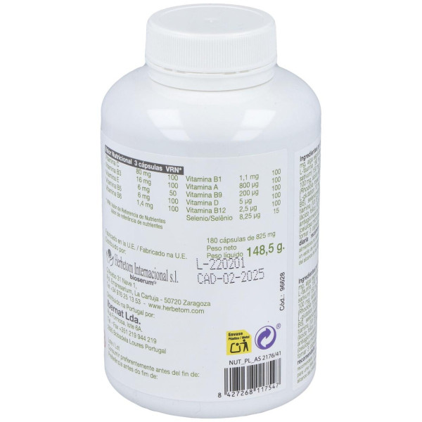 Herbetom Aminikum 180 Cápsulas
